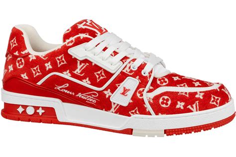 louis vuitton trainers red